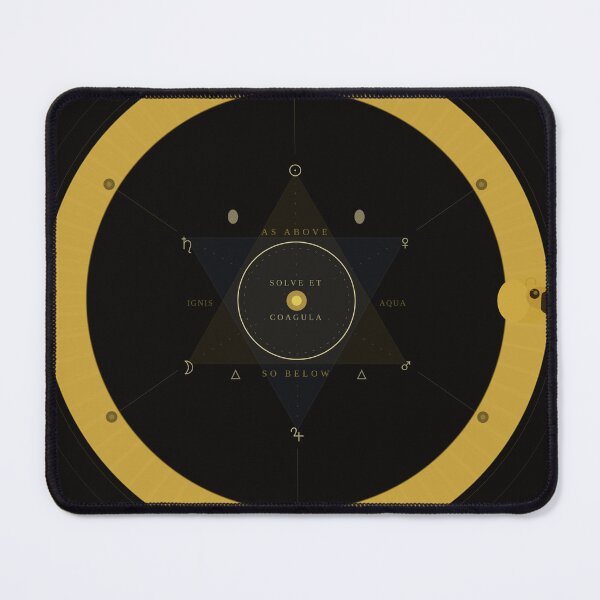Item preview, Ouroboros Alchemical Hexagram Dark Occult Art designed and sold by Kupeliemre.