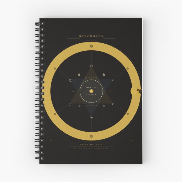 Item preview, Ouroboros Alchemical Hexagram Dark Occult Art designed and sold by Kupeliemre.