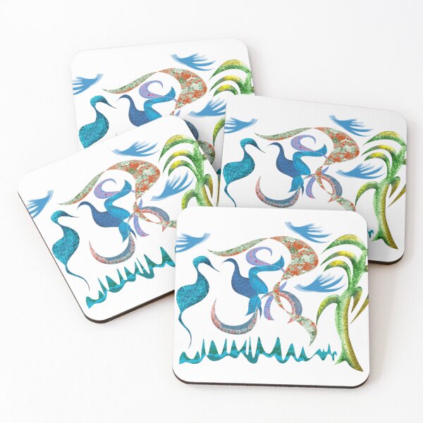 Item preview, Tropical oasis birds art designed and sold by simplyart767.