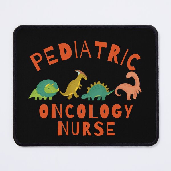 Item preview, Pediatric Oncology Nurse Cute Dinosaurs Colorful Childhood Cancer RN designed and sold by medoutfits.