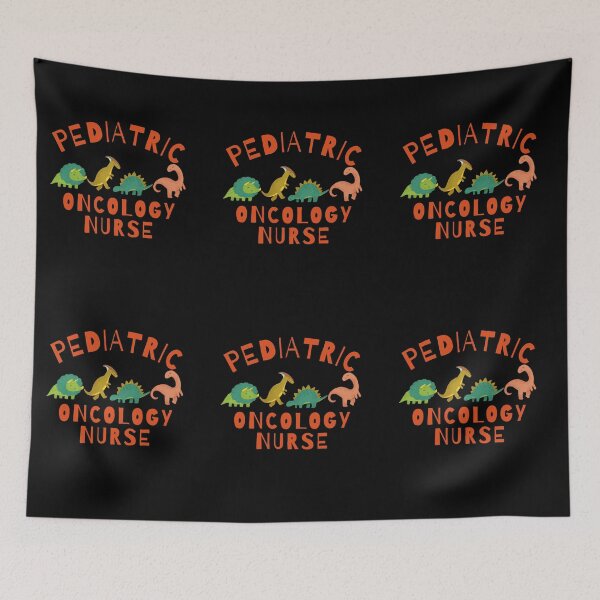 Item preview, Pediatric Oncology Nurse Cute Dinosaurs Colorful Childhood Cancer RN designed and sold by medoutfits.