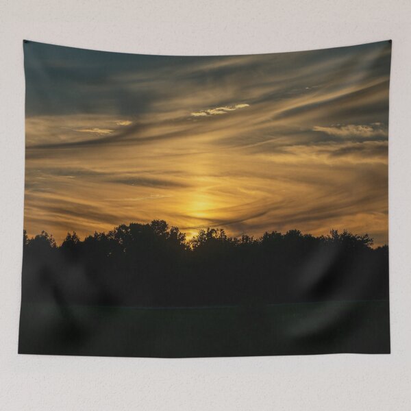 Item preview, Golden Sunset Behind Silhouetted Trees designed and sold by KillNFuel.