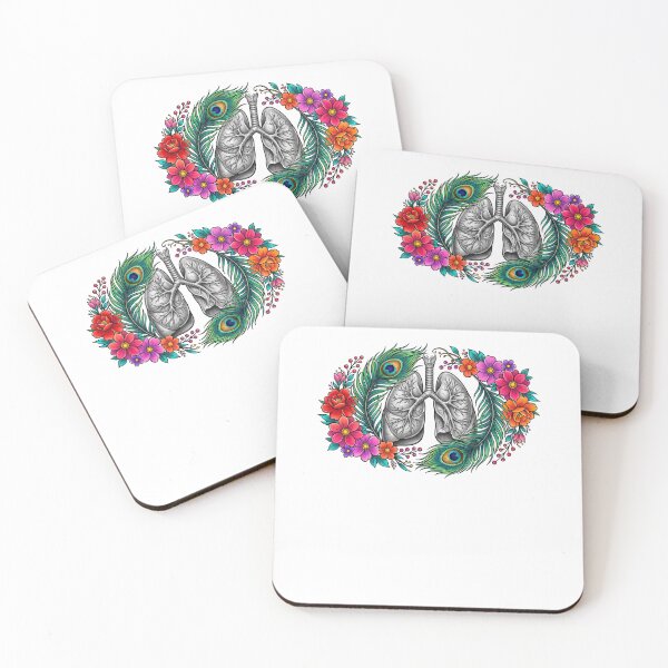 Item preview, Anatomical Lungs Floral Art designed and sold by elderberry.