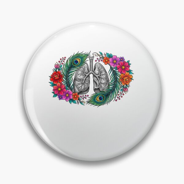 Item preview, Anatomical Lungs Floral Art designed and sold by elderberry.