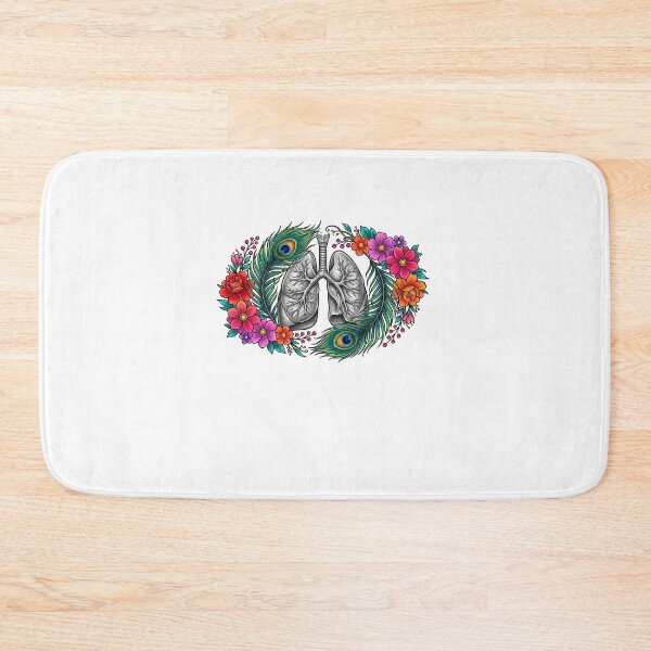Item preview, Anatomical Lungs Floral Art designed and sold by elderberry.