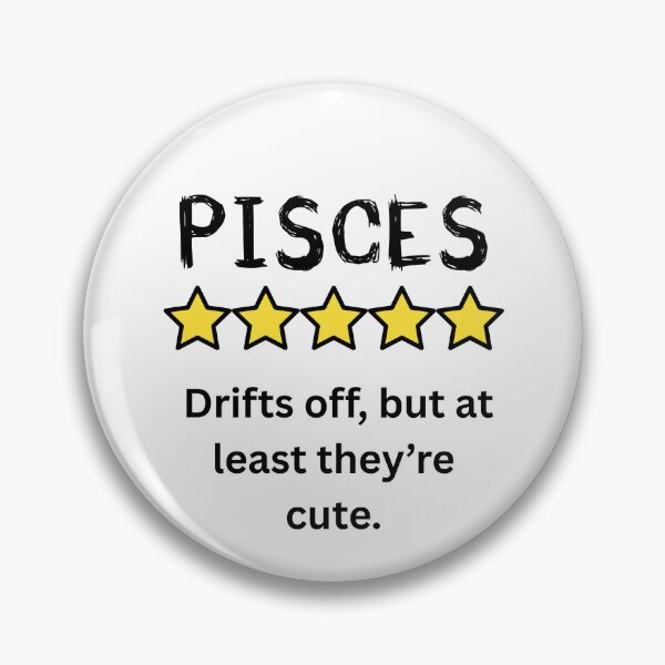Item preview, Funny Pisces Rating with Symbol & Quote - Gratitude Longitude designed and sold by GratitudeLongitude.