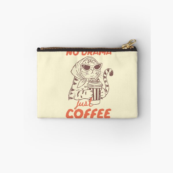 Item preview, No Drama Just Coffee – Funny Sassy Cat Art designed and sold by All That Jazz Store.