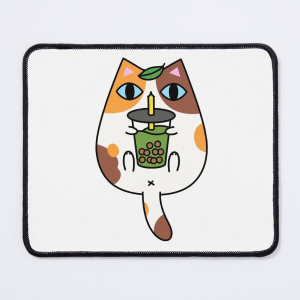 Item preview, Calico Cat and Bubble Tea designed and sold by WeaverStudio.