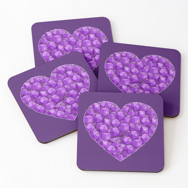 Item preview, Dice Heart - Purple designed and sold by -Solarly-.