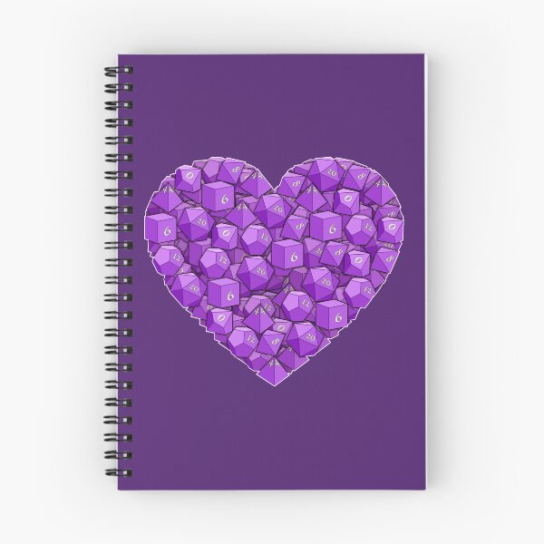 Item preview, Dice Heart - Purple designed and sold by -Solarly-.