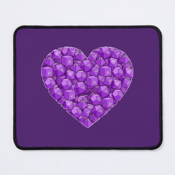 Item preview, Dice Heart - Purple designed and sold by -Solarly-.