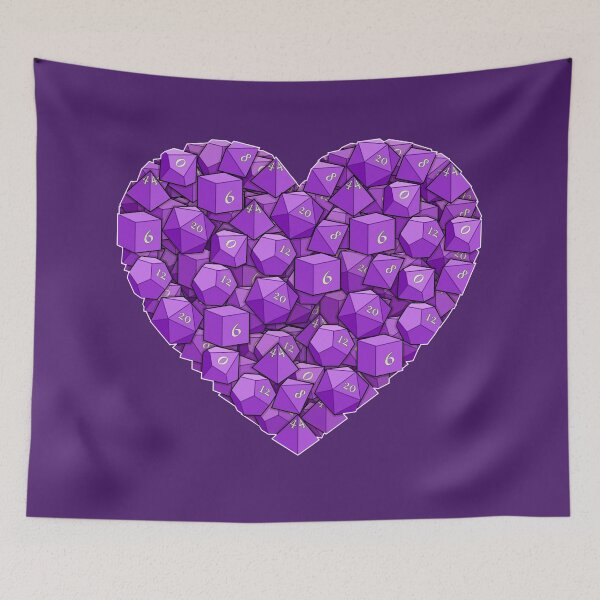 Item preview, Dice Heart - Purple designed and sold by -Solarly-.