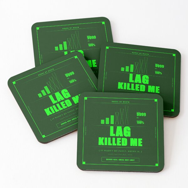 Item preview, Lag Killed Me Funny Gamer Ping 9999 Dark Humor Neon designed and sold by Mega-Shopping.