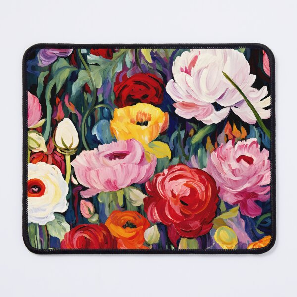 Item preview, Colorfully Vibrant Joyful Flowers Impressionism-Style Digital Art designed and sold by DEC02.