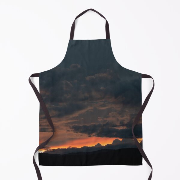 Item preview, Fiery Sunset Behind Mountain Peaks designed and sold by KillNFuel.