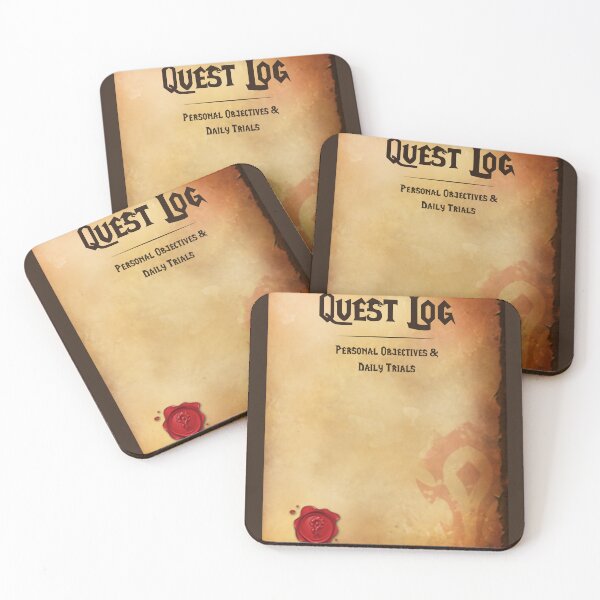 Item preview, Quest Log Horde WoW Inspired designed and sold by Ariadne-Creates.