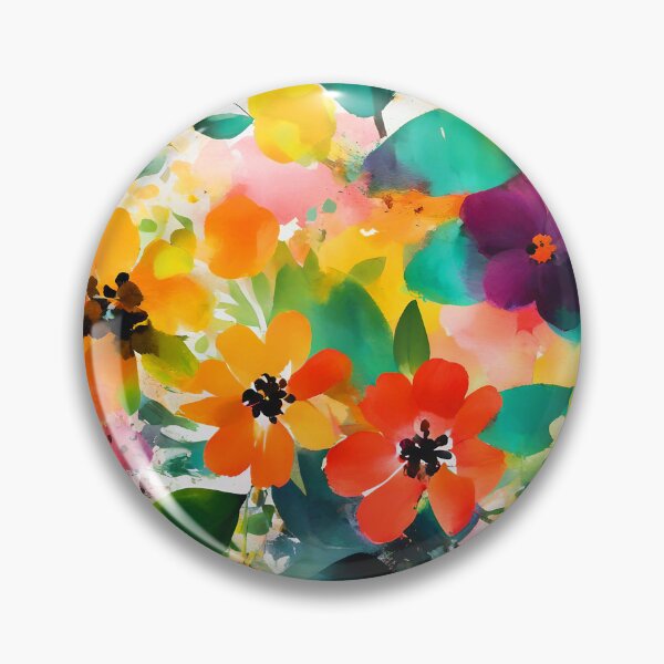 Item preview, Vibrantly Colorful Floral Watercolor-Style Abstract Digital Art  designed and sold by DEC02.