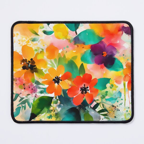Item preview, Vibrantly Colorful Floral Watercolor-Style Abstract Digital Art designed and sold by DEC02.