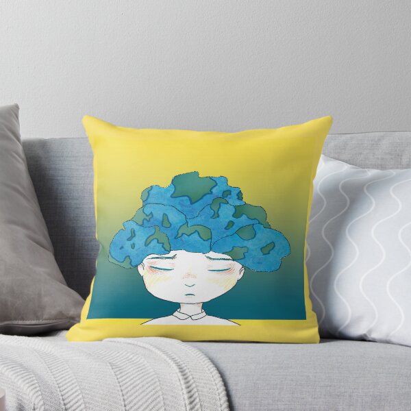 Item preview, Dreamlike Surreal Portrait with Abstract Blue Hair designed and sold by Moni-Ireland.