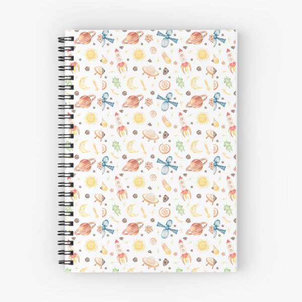 Item preview, Cute Watercolor Outer Space - Whimsical Rockets and Planets Pattern  designed and sold by nora8820.