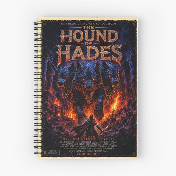 Item preview, The Hound of Hades retro Movie Poster designed and sold by PetsArt.