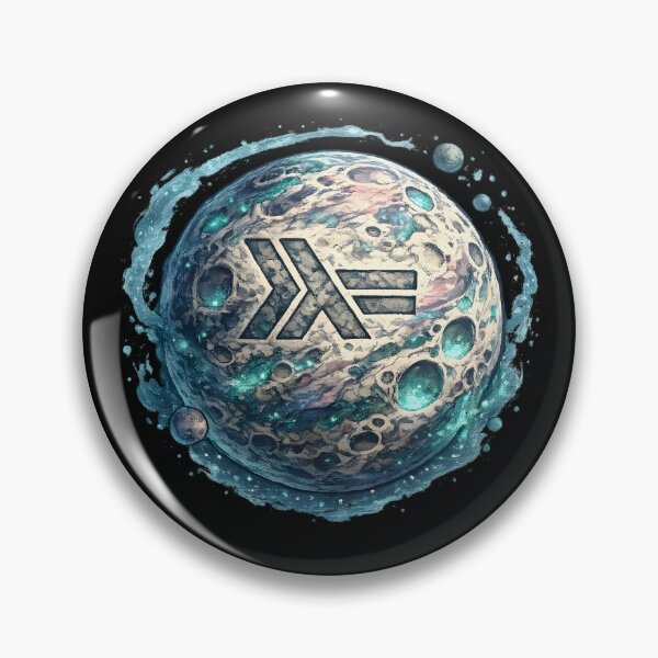 Item preview, Haskell Planet – Cosmic Functional Programming Illustration designed and sold by Nerd Romance Café.