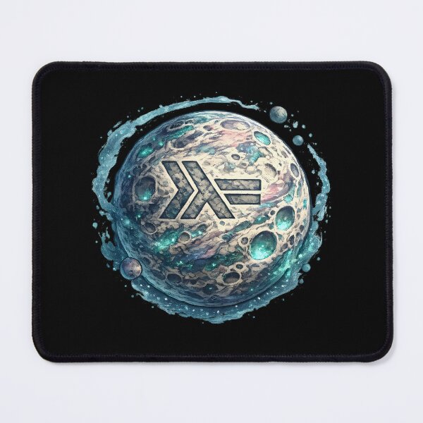 Item preview, Haskell Planet – Cosmic Functional Programming Illustration designed and sold by Nerd Romance Café.