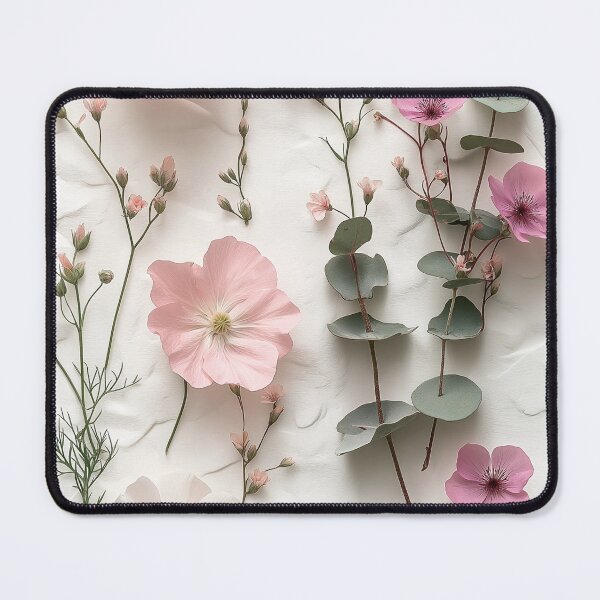 Item preview, Blush Pink Botanical Flatley – Soft Pastel Floral Eucalyptus Nature Art Print designed and sold by Oraibi.