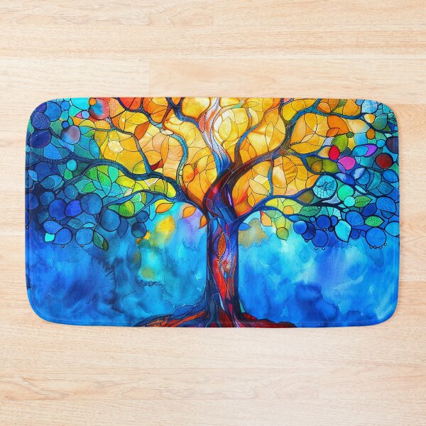 Item preview, Tree of Life Colorful Stained-Glass-Inspired Design  designed and sold by DEC02.