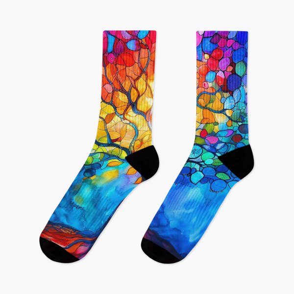 Item preview, Tree of Life Colorful Stained-Glass-Inspired Design  designed and sold by DEC02.