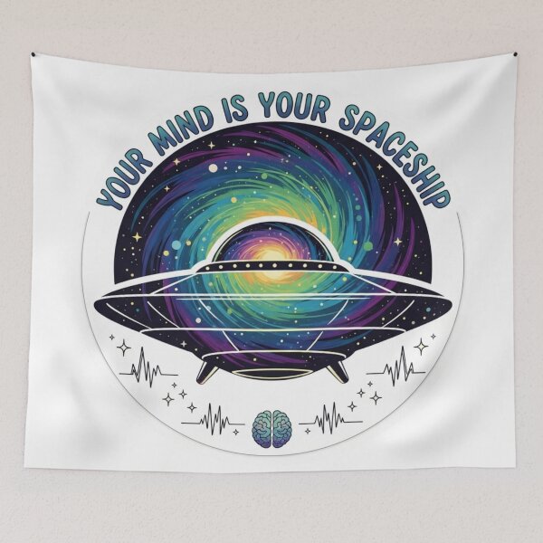 Item preview, Your Mind Is Your Spaceship – Cosmic Mindset Rocket Design designed and sold by Altair_.
