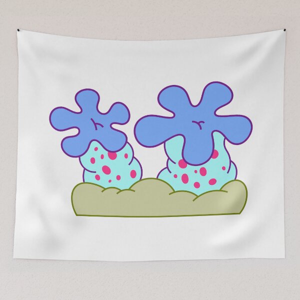 Item preview, Bikini Botton BLUE FLOWERS 3 - SpongeBob designed and sold by DibujandoPorfa.