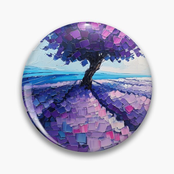 Item preview, Impressionist Fantasy Purple Pink Tree On A Hill  designed and sold by DEC02.
