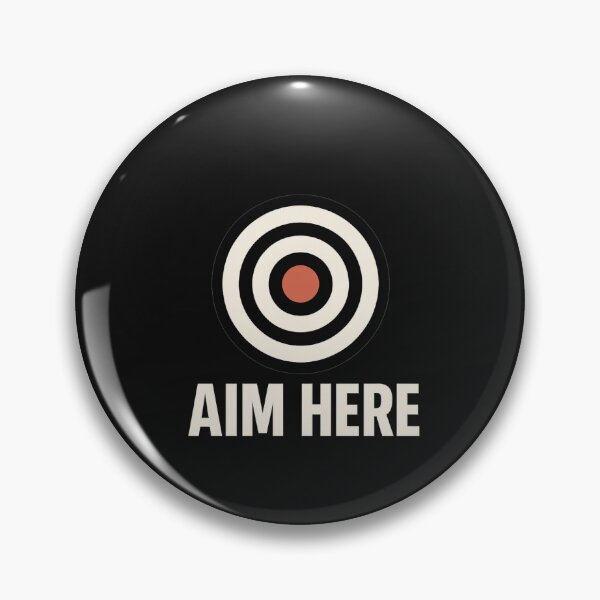 Item preview, Aim Here? Minimalist and modern target design designed and sold by WondoraShop.
