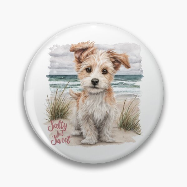 Item preview, Cute Beach Dog Salty but Sweet Summer Vibes designed and sold by olenapetol.