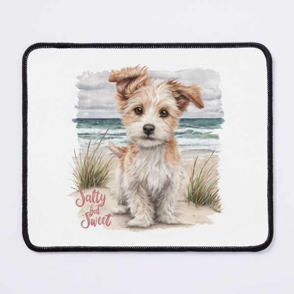 Item preview, Cute Beach Dog Salty but Sweet Summer Vibes designed and sold by olenapetol.
