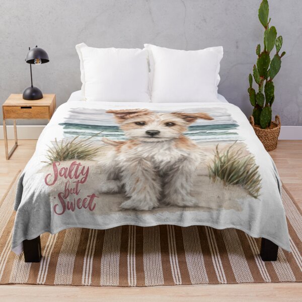 Item preview, Cute Beach Dog Salty but Sweet Summer Vibes designed and sold by olenapetol.