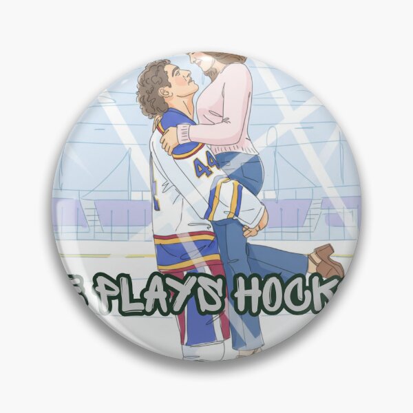 Item preview, He Plays Hockey I Read Romance Off-Campus Aesthetic designed and sold by CKM-style.
