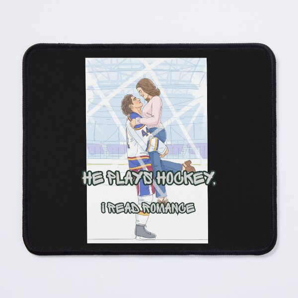 Item preview, He Plays Hockey I Read Romance Off-Campus Aesthetic designed and sold by CKM-style.