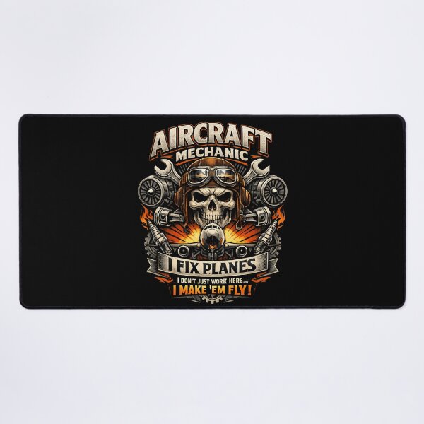 Item preview, Aircraft Mechanic - Skull Vintage Aviation Repair designed and sold by SidTastic .