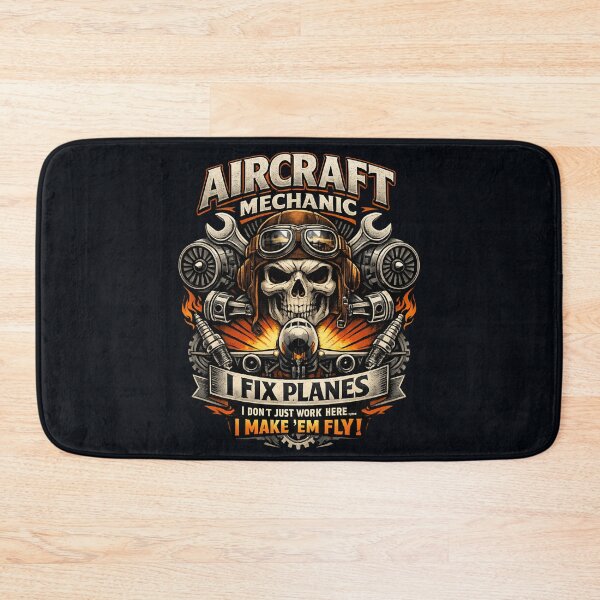 Item preview, Aircraft Mechanic - Skull Vintage Aviation Repair  designed and sold by SidTastic .