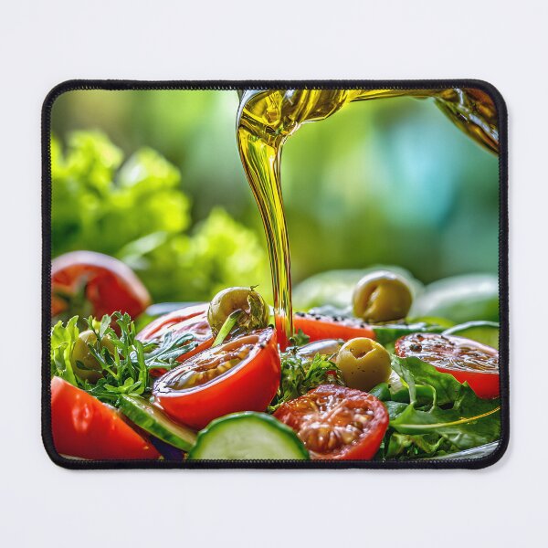Item preview, Fresh Garden Salad with Olive Oil Drizzle designed and sold by Artessie.