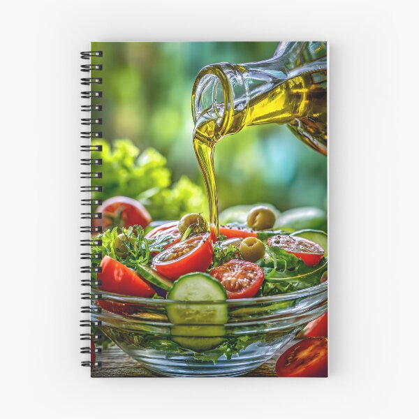 Item preview, Fresh Garden Salad with Olive Oil Drizzle designed and sold by Artessie.