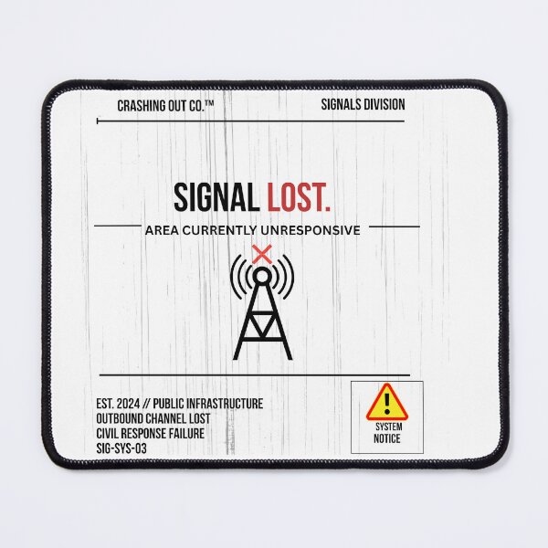 Item preview, CRASHING OUT CO.™ — SIGNAL LOST. Hat designed and sold by Crashing Out Co..