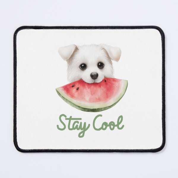 Item preview, Stay Cool Cute Dog Watermelon Summer Design designed and sold by olenapetol.