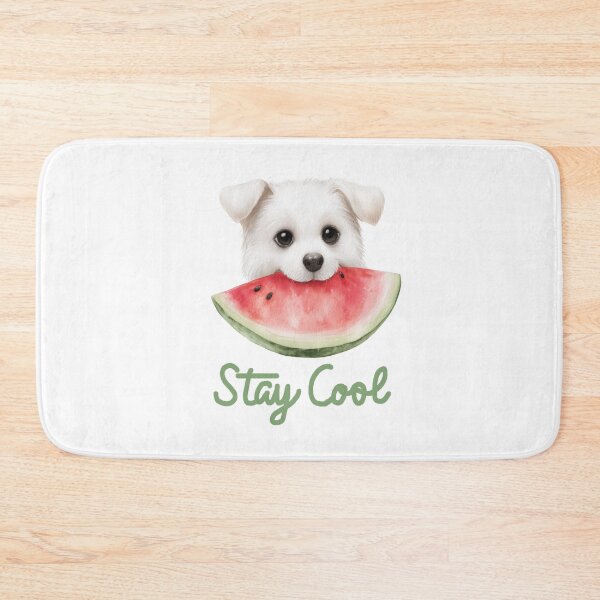 Item preview, Stay Cool Cute Dog Watermelon Summer Design designed and sold by olenapetol.