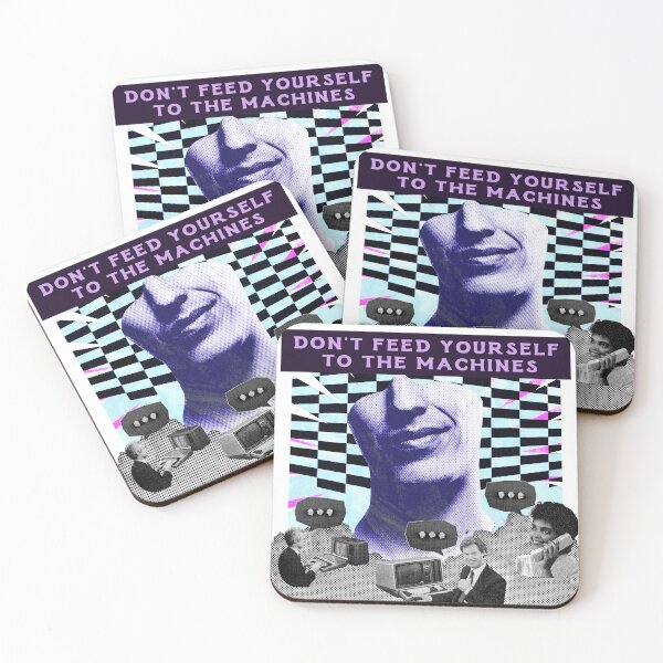 Item preview, Don't Feed Yourself to the Machines - Anti-AI Luddite Art designed and sold by bubblegumpigeon.