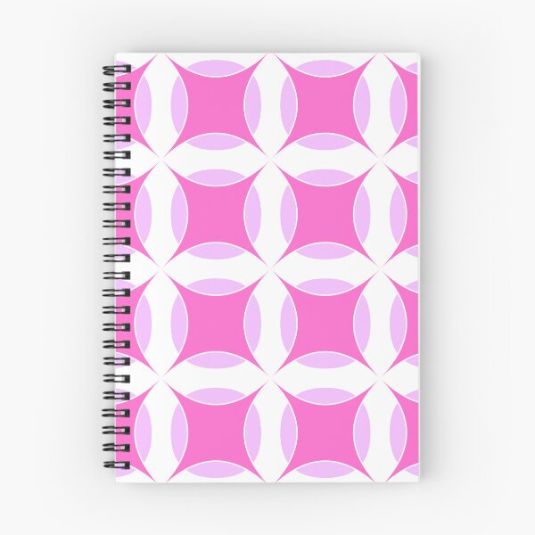 Item preview, Rose pink, electric lavender & white geometric pattern designed and sold by Mint + Midnight.
