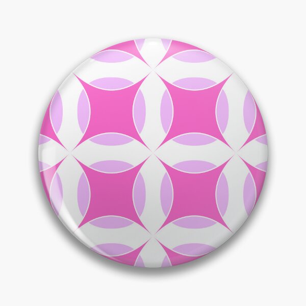 Item preview, Rose pink, electric lavender & white geometric pattern designed and sold by Mint + Midnight.