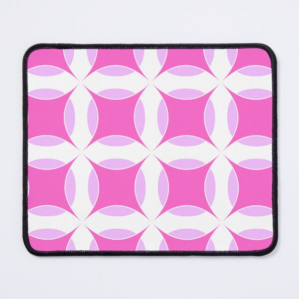 Item preview, Rose pink, electric lavender & white geometric pattern designed and sold by Mint + Midnight.